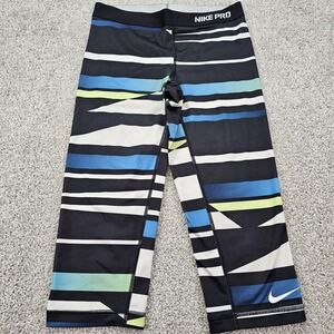 Women's Nike Pro Dri - Fit Athletic Fitted Workout‎ Yoga Pants Size Medium
